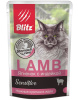 BLITZ Sensitive Lamb влажный корм для кошек Ягненок с индейкой в желе 85гр