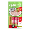 INABA Churu 14гр*4шт пюре для кошек Куриное филе и кальмар ЦЕНА ЗА УПАКОВКУ