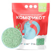 КОМФИКОТ Наполнитель тофу комкующийся Зелёный чай, 10л 20337011