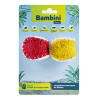 Bambini Pets Игрушка для грызунов "Бейсбольные мячи" из люфы, 2шт